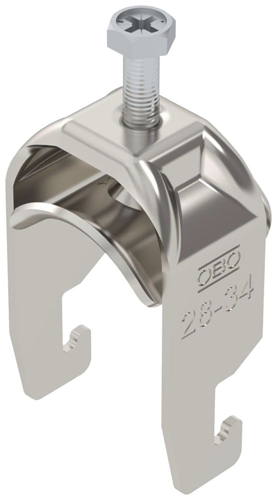 Fixation rapide BET 2056 pied à U métal 28…34mm 1×câble A4 1.4571