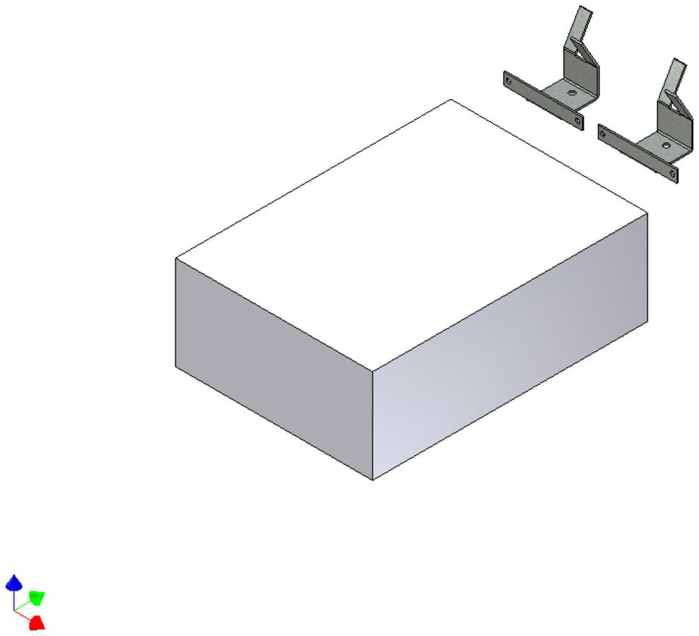Kit per calcestruz.p.57350/57355 Scatola di raccordo murale WAD