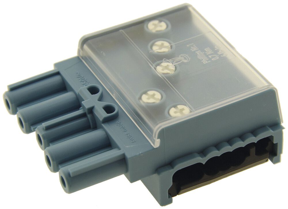 Scatola di derivazione Woertz per cavo piatto DALI 3×2.5+2×1.5mm² 5P (bus) C2