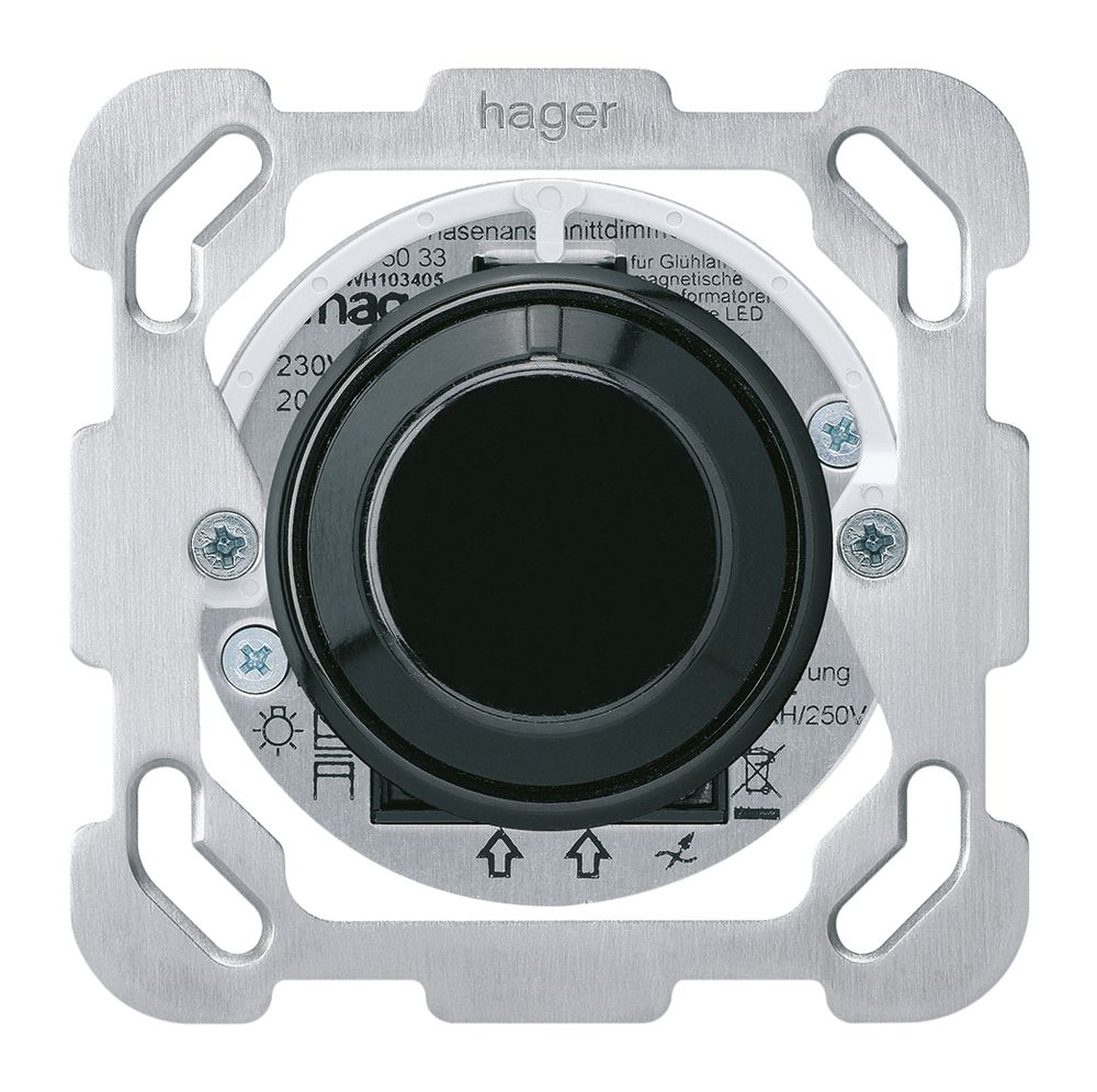 UP-Universaldimmer basico B Phasenan. mit LED schwarz