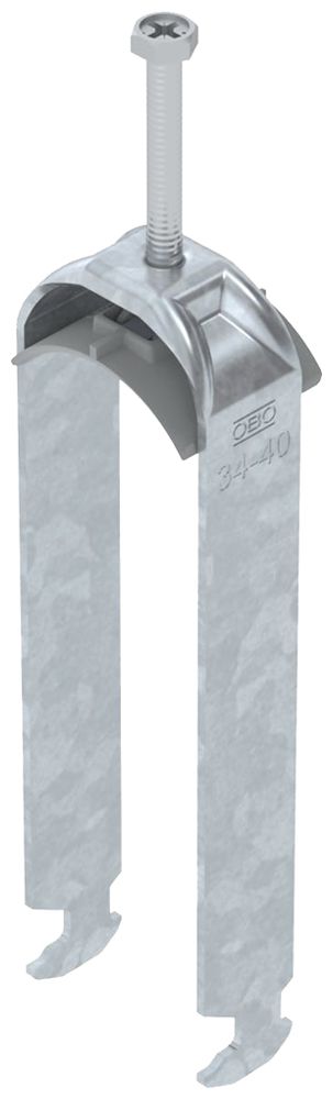 Fixation rapide BET 2056 pied à H mat.synthétique 34…40mm 3×câble acier Zn-ch-im