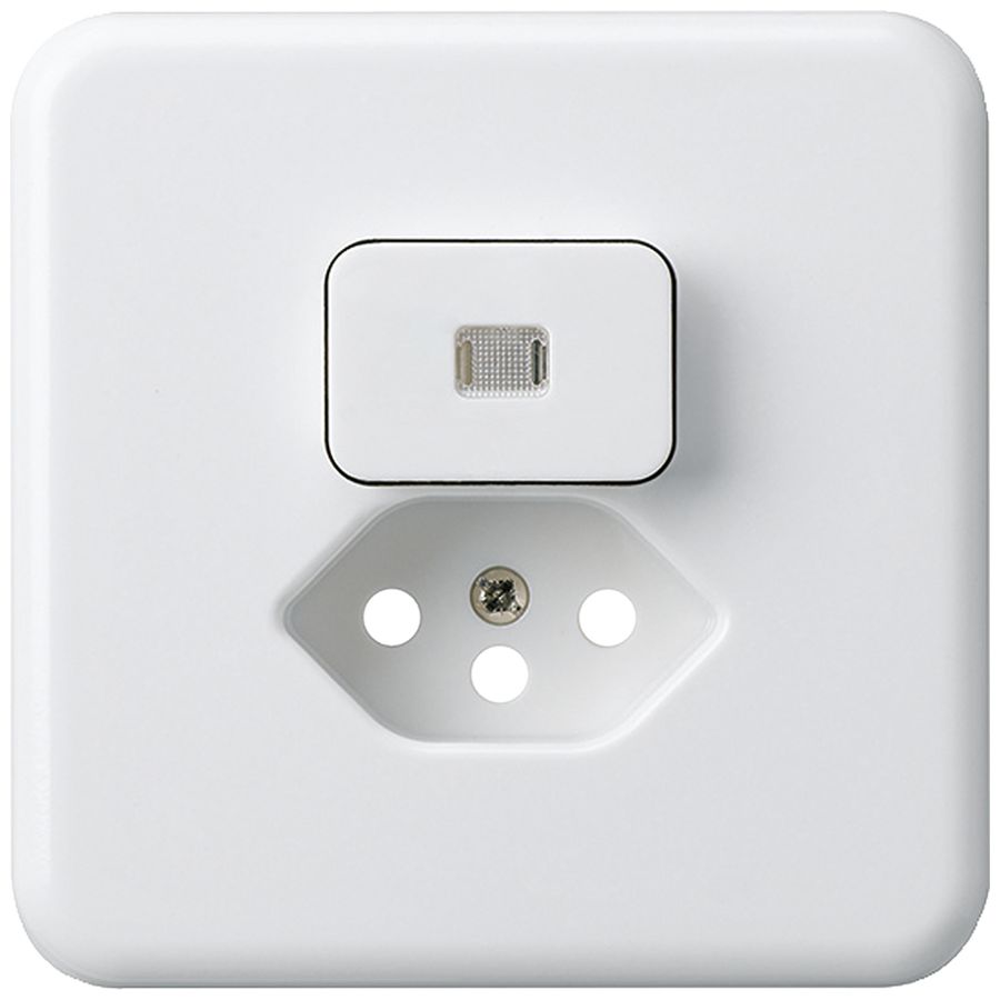 Kit frontal ENC basico 86×86mm blanc lentille pour combinaison grd.I S3/T13 BOMI