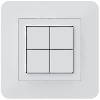UP-KNX-Taster Hager BA kallysto.trend C 4-fach 94×94mm weiss