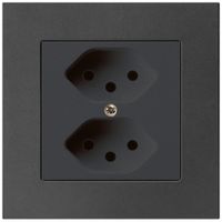 UP-Steckdose kallysto.pro 2×T13 schwarz