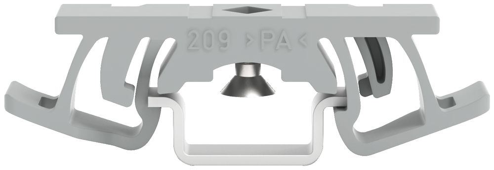 Montagefuss WAGO für T-15 mit Schraube 6.5×35.1×10.2mm grau