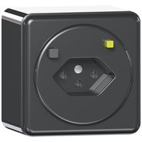 AP-FI-Steckdose CLASSIC T13 30mA schwarz