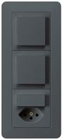 UP-Kombination kallysto.trend Gr.I-I-I vertikal 2×Schalter S3+S3/Typ 13 an