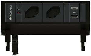 Steckdosenleiste MH SUPRA 2×T13 2×USB-A/C 10/15W 0.3m schwarz