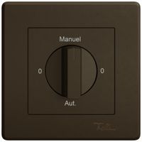 UP-Montageset EDIZIO.liv SNAPFIX® f.Drehschalter m.Griff 0-Man-0-Auto (F) br