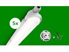 CoreLine Feuchtraumleuchte 5+1 WM-Promo 3500/4300/5100/6000lm, L1500, On/Off