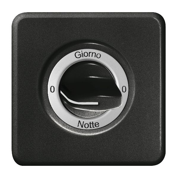 Kit frontale INC 0-Giorno-0-Notte per interr. rot. nero