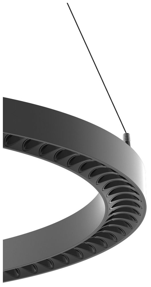 LED-Pendelleuchte DOTLUX AURA 60W 9000lm 4000K DALI Ø655mm schwarz