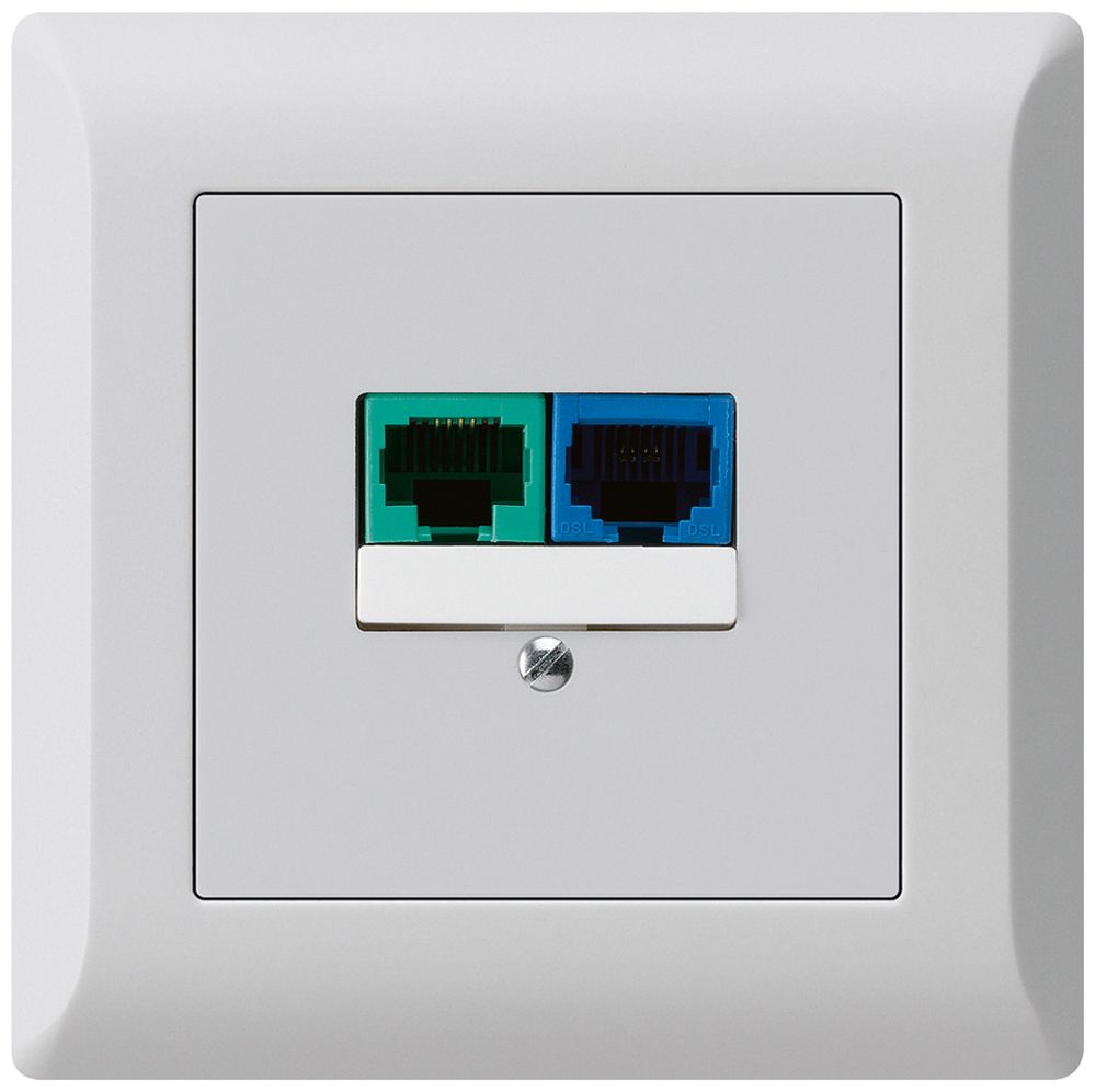 UP-Dose DSL kallysto.line 2×RJ45 hellgrau