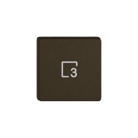 Poussoir 1/4 EDIZIO.liv Wiser avec SNAPFIX® avec symbole scène 3 br