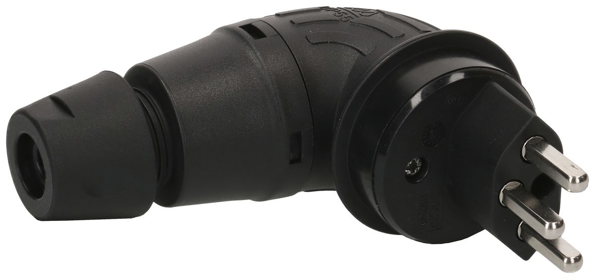 Stecker TH55 Typ 23 MH 90° IP55 16A 250V für Kabel Ø 6.5…14mm sz