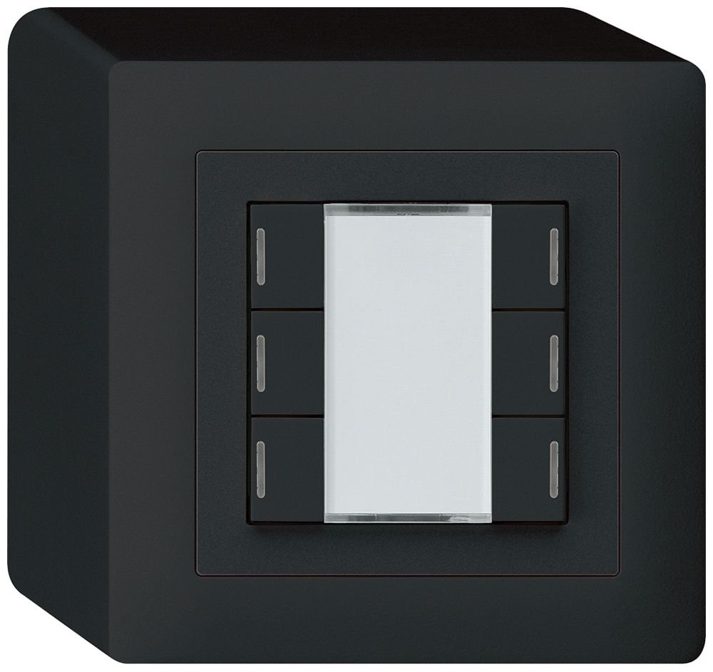 Tasto AP kallysto KNX 6×nero LED RGB s/e-link