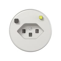 Prise FI ENC CLASSIC E T23 30mA, shutter, blanc