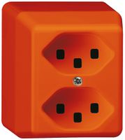 Prise AP basico 2×type 23 orange