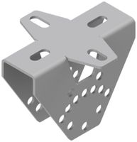 Kopfplatte 2-Loch Lanz Winkel verstellbar tauchfeuerverzinkt