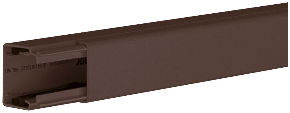 Canal d'installation tehalit LF 30×30×2000mm (l×h×L) PVC brun
