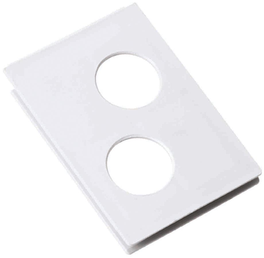 Flanschplatte zu weber.hsa mit Mutter 2×M32 Abgang oben