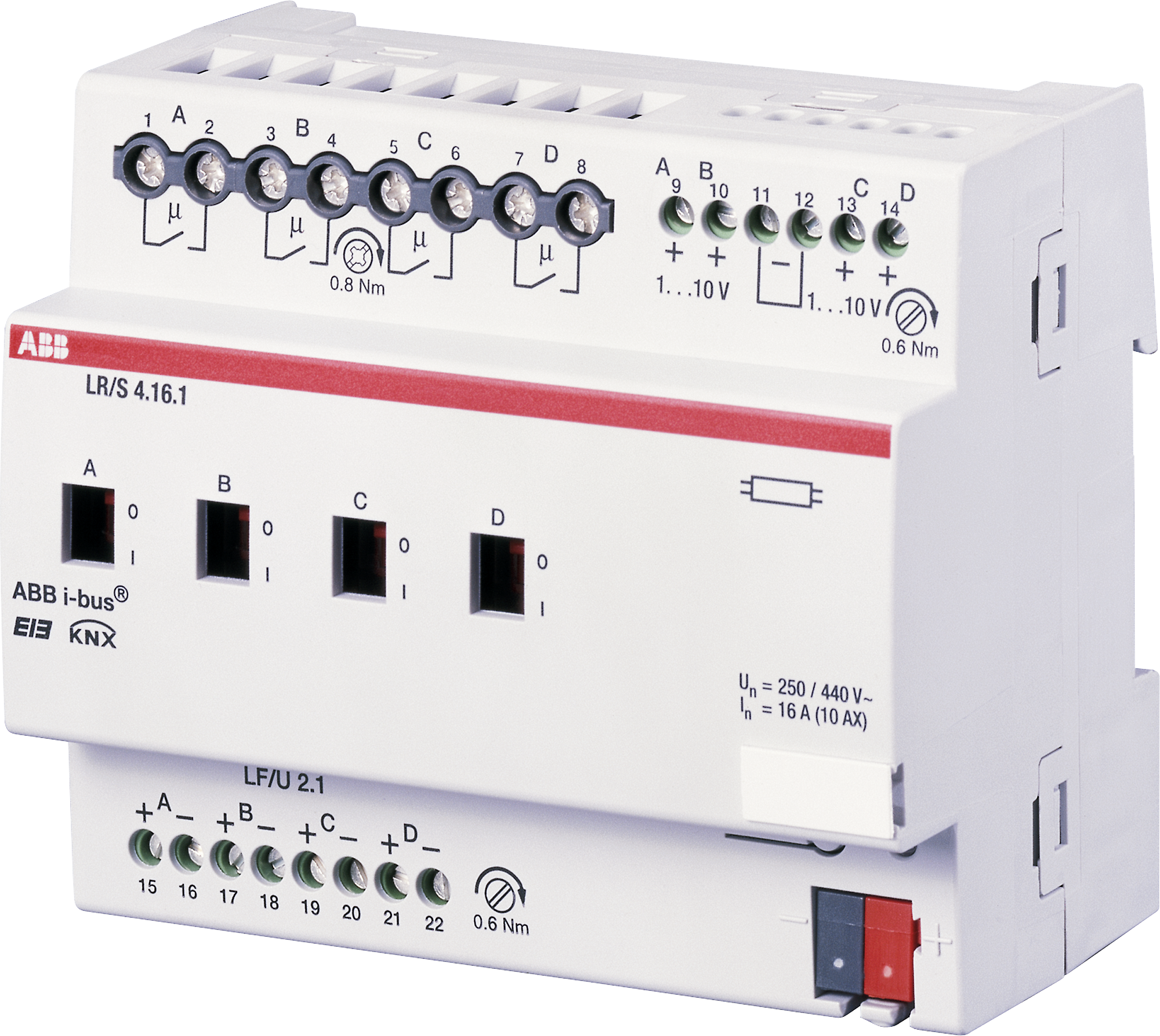Dimmer KNX 4×1…10V REG-K ABB LR/S 4.16.1