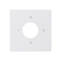 Kit frontale per interruttore a chiave S2 60×60mm kallysto 0-1-0-2 bianco