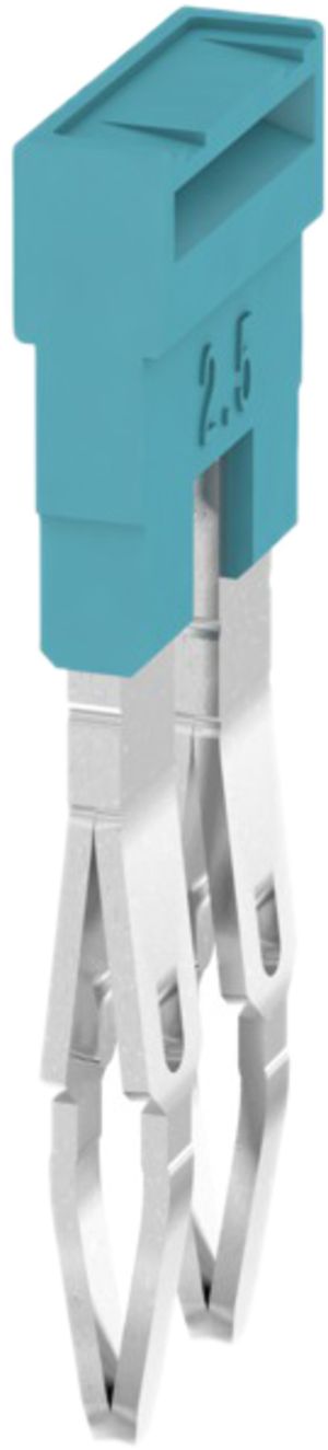 Querverbinder Weidmüller ZQV 2.5N/2 gesteckt 2L 5.1mm isoliert 24A blau