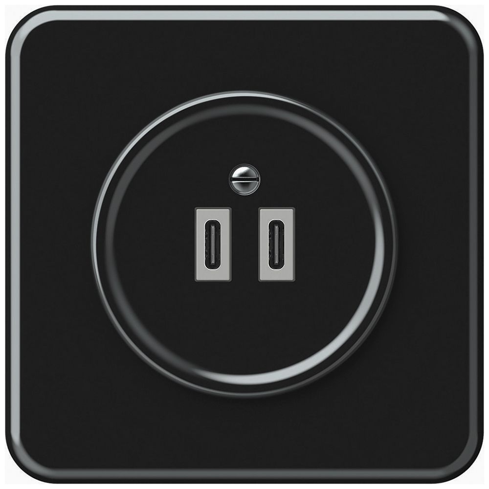 Prise de charge USB ENC origin 2×USB-C 3000mA 5V noir