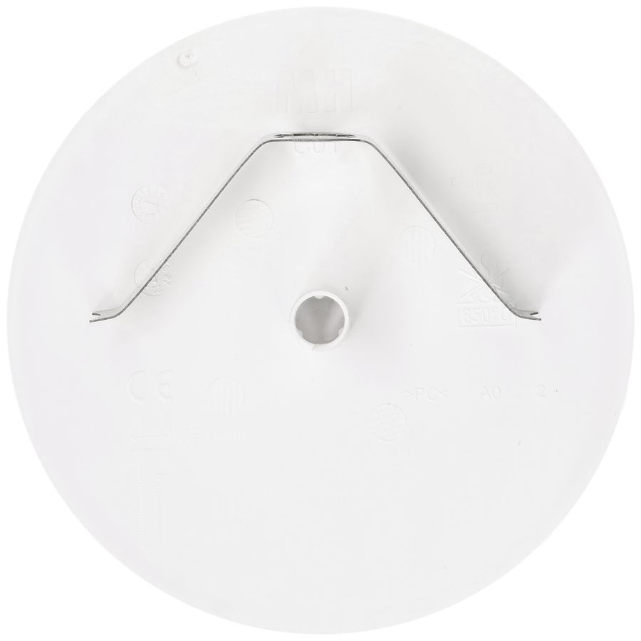 Rosace de plafond MH clips à ressort enfichable Ø98×3mm blanc
