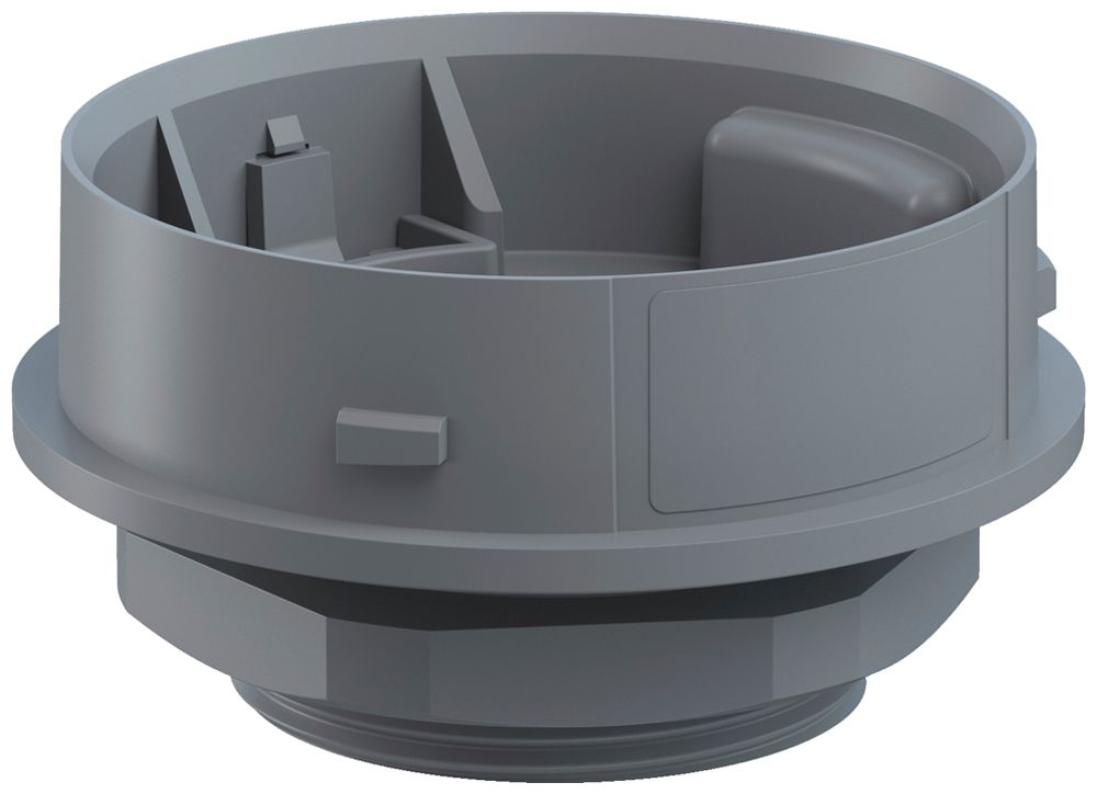 Adapter WERMA Mini EM, PG29, für Signalsäule, grau