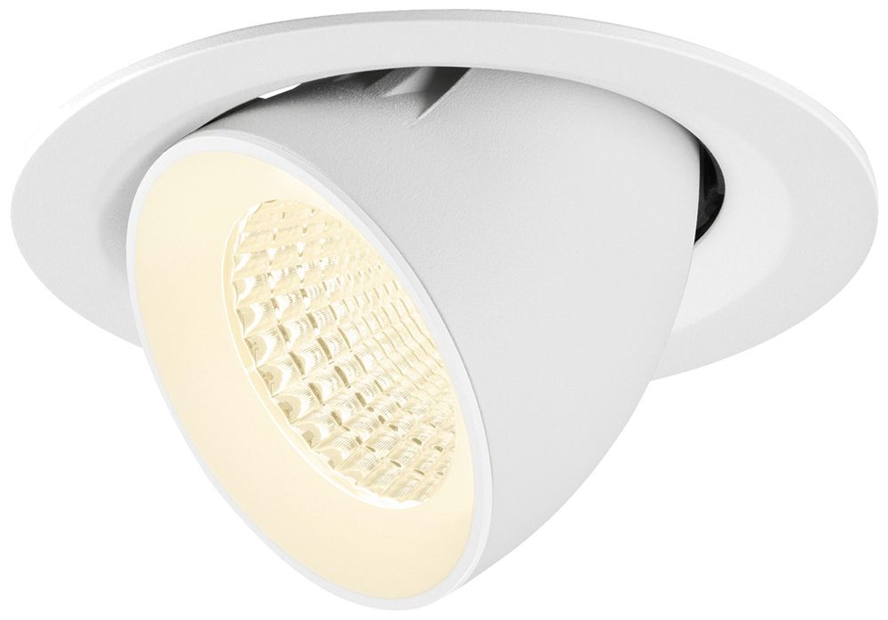 Downlight LED SLV NUMINOS GIMBLE M 12W 1900lm 4000K WB DALI Ø135×95 blanc
