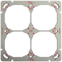 En-tête ENC carré 4 parties a.système de fixation SNAPFIX®