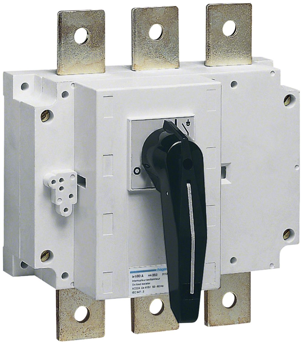 Interrupteur de charge INC Hager 3L 160A montage frontal indication de coupure