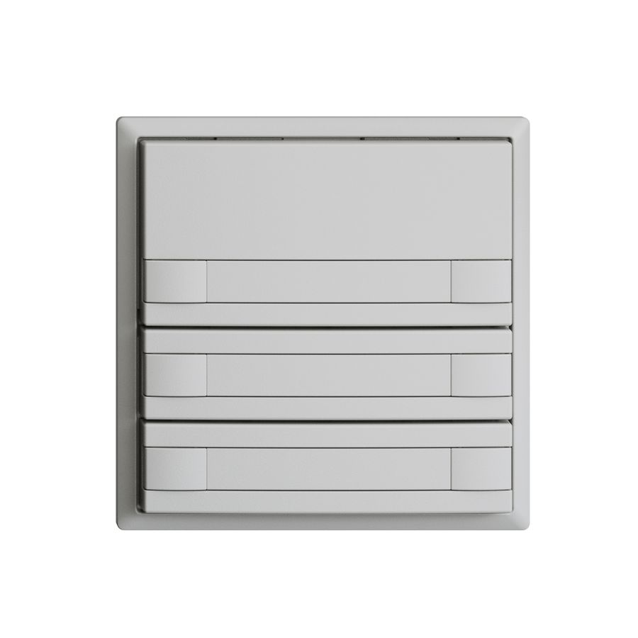 UP-Universaltaster 6×1T EDIZIOdue hellgrau, mit Papier, ohne LED