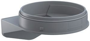 Winkel WERMA Maxi, für Signalsäule, grau