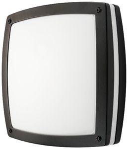 Lampada apparente SG Sidewalk E27 2×33W IP65 diretto/indiretto 300×300mm nero