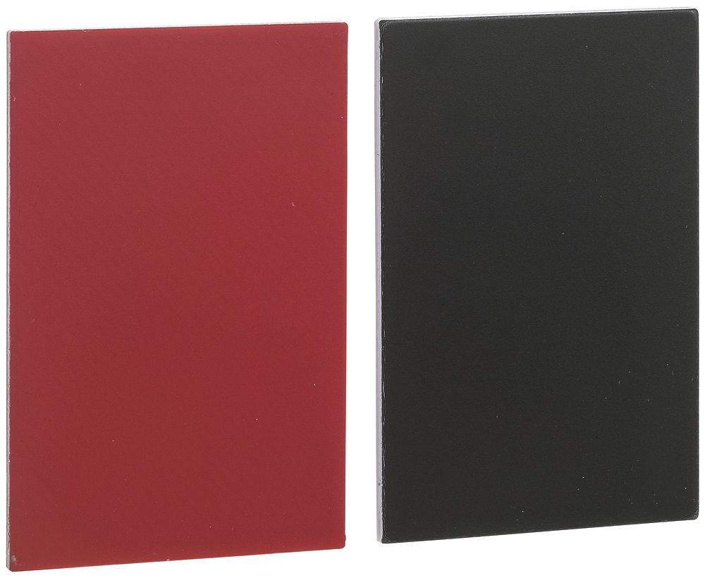 Plaquette Schneider Electric 18×27mm noir ou rouge