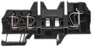 Morsetto fusible Weidmüller ZSI 2X6/4X2.5 FC connessione a molla 6mm² TS35 nero