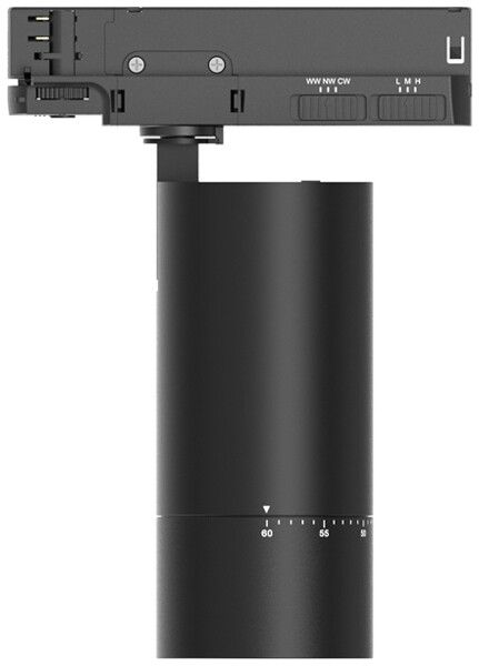 LED-Spot DOTLUX ZOOMtrack 36W 2805lm 2700…4000K VB DIM AD3PH Ø80×170mm sz