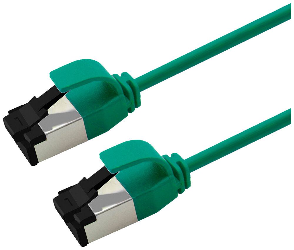 Câble patch RJ45 ROLINE CAT8.1 U/FTP AWG32 1:1 LSZH vert 0.5m