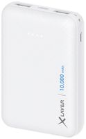 Powerbank XLayer Micro 10000mAh 2×USB-A ≤2.1A 91×64×22.5mm 200g weiss