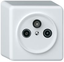 AP-Antennendose TV-R-SAT origin Durchgangsdose 5.5dB weiss