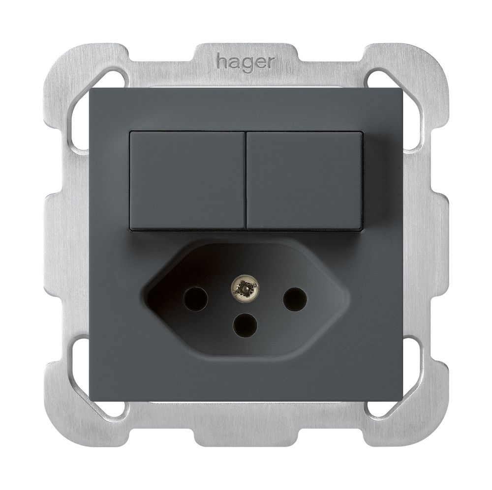 UP-Kombination 1/3+3/1P+T13 anthrazit kallysto mit Befestigungsplatte