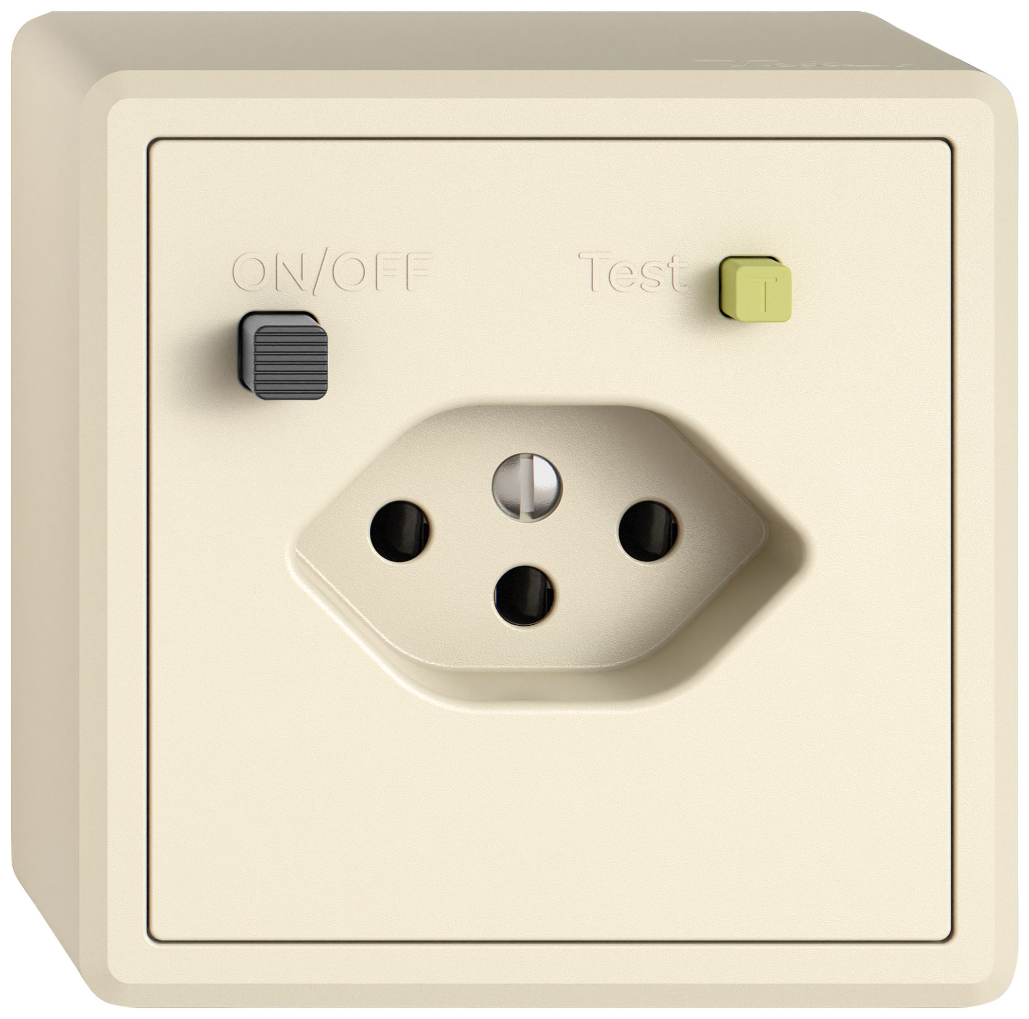 AP-Steckdose FI EDIZIO.liv 1×T13 cr