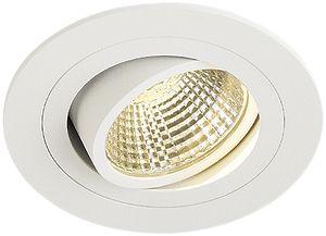 Downlight LED INC SLV NEW TRIA 1 SET, 8W 730lm 3000K 38° rond IP20 blanc