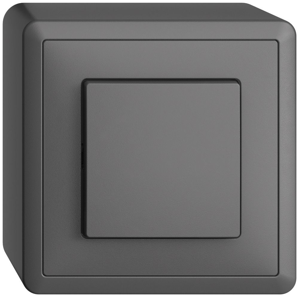 AP-Druckschalter EDIZIOdue 6/1L dunkelgrau