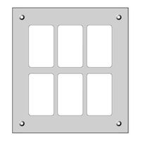 Montageplatte FH FLF 2×3 schwarz