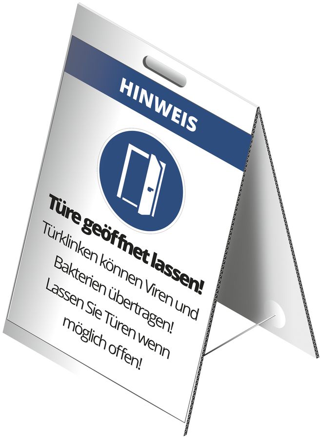 Dachaufsteller CIMCO "Türe geöffnet lassen" 300×500mm