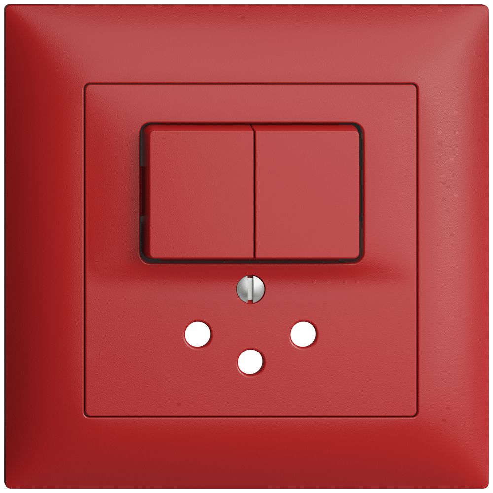 UP-Frontset EDIZIOdue berry 88×88mm T12 mit Shutter